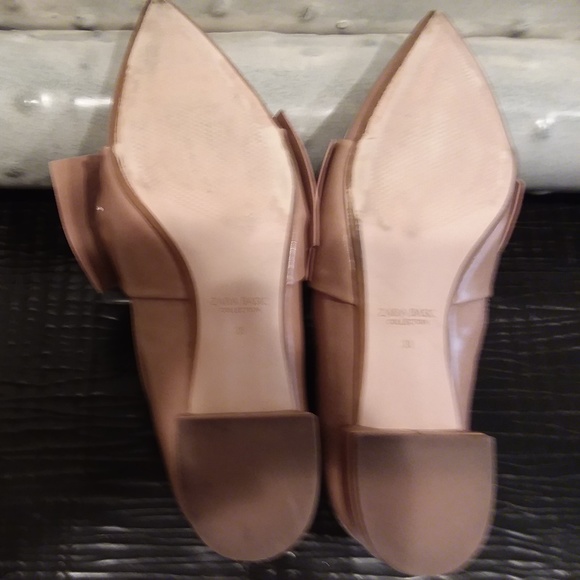 Zara Blush / Nude Colored Flats with Bow Detail - Picture 4 of 4